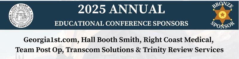 2025 Annual Educational Conference Bronze Sponsors