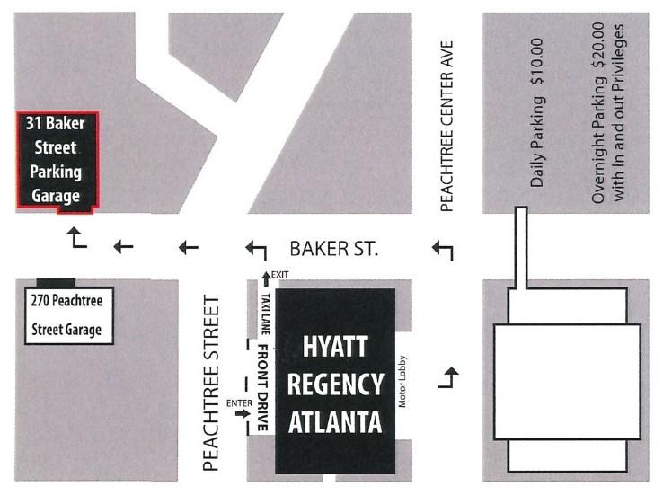 Hyatt Regency Atlanta Parking Map